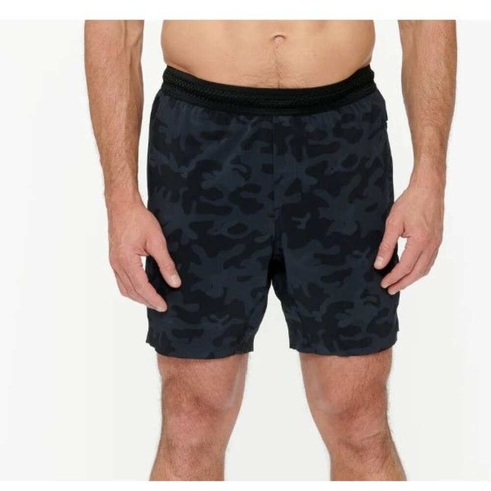 Ten Thousand Interval Short 7 Inch Lined Shorts in Black Camo Size Large